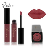 Pisoshare Waterproof Matte Liquid Lipstick Makeup Red Lip Long Lasting Gloss Mate Black Stick Easy