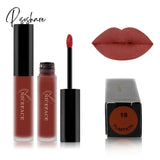 Pisoshare Waterproof Matte Liquid Lipstick Makeup Red Lip Long Lasting Gloss Mate Black Stick Easy