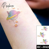 Pisoshare Waterproof Temporary Tattoo Stickere Black Hand Drawn Heart Design Body Art Fake Flash