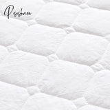 Pisoshare White Thicken Quilted Princess Bedding Bed Skirt Pillowcases With Cotton Winter Warm