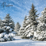 Pisoshare Winter Snow Pine Forest Snowflake Wallpaper Natural Scenic Photo Background Photographic