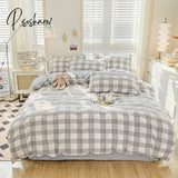 Plaid Double Duvet Cover Set 220X240 Solid Twist Soft Pillowcase King Size Bedding Quilt