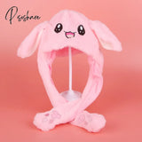 Plush Hat Glowing Ears Bunny Party Decor Cute Cartoon Toy Funny Birthday Gift Light Top Halloween