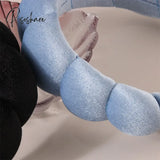 Plush Headband Hair Hoop Bread Curl Headdress Women Girl Wash Face Makeup Headgear Party Casual