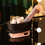 Portable Makeup Brush Organizer Eyebrow Pencil Boxes Women’s Cosmetic Bag Transparent With Cover