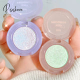 Potato Texture Glitter Eyeshadow Palette Pearlescent Diamond Monochrome Highlighter Powder Brighten