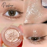 Potato Texture Glitter Eyeshadow Palette Pearlescent Diamond Monochrome Highlighter Powder Brighten