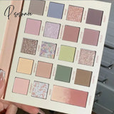 Professional Colorful Eyeshadow Palette Pink Shiny Blue Eye Shadow Pearl Eyes Glitter Matte Cute