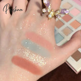 Professional Colorful Eyeshadow Palette Pink Shiny Blue Eye Shadow Pearl Eyes Glitter Matte Cute