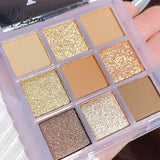 Professional Colorful Eyeshadow Palette Pink Shiny Blue Eye Shadow Pearl Eyes Glitter Matte Cute