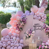 Purple Pink Balloons Garland Arch Kit Macaroon Latex Ballons Wedding Birthday Party Decor Kids