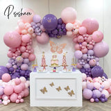 Purple Pink Balloons Garland Arch Kit Macaroon Latex Ballons Wedding Birthday Party Decor Kids Adult Girl Baby Shower Ballon