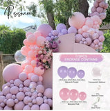 Purple Pink Balloons Garland Arch Kit Macaroon Latex Ballons Wedding Birthday Party Decor Kids