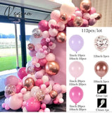 Purple Pink Balloons Garland Arch Kit Macaroon Latex Ballons Wedding Birthday Party Decor Kids