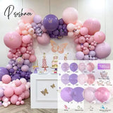 Purple Pink Balloons Garland Arch Kit Macaroon Latex Ballons Wedding Birthday Party Decor Kids