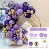 Purple Pink Balloons Garland Arch Kit Macaroon Latex Ballons Wedding Birthday Party Decor Kids