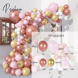 Purple Pink Balloons Garland Arch Kit Macaroon Latex Ballons Wedding Birthday Party Decor Kids