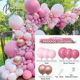 Purple Pink Balloons Garland Arch Kit Macaroon Latex Ballons Wedding Birthday Party Decor Kids