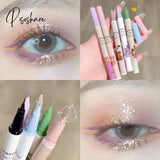 Rainbow Liquid Eyeliner Waterproof Color Pencil Long-Lasting Eye Liner Pen Quick-Dry No Blooming