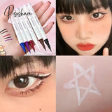 Rainbow Liquid Eyeliner Waterproof Color Pencil Long-Lasting Eye Liner Pen Quick-Dry No Blooming