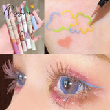 Rainbow Liquid Eyeliner Waterproof Color Pencil Long-Lasting Eye Liner Pen Quick-Dry No Blooming