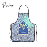 Ramadan Decoration Baking Anti-Hot Oven Pat Gloves Mat Eid Mubarak Kitchen Aprons For Party Islamic