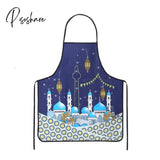 Ramadan Decoration Baking Anti-Hot Oven Pat Gloves Mat Eid Mubarak Kitchen Aprons For Party Islamic