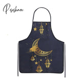 Ramadan Decoration Baking Anti-Hot Oven Pat Gloves Mat Eid Mubarak Kitchen Aprons For Party Islamic