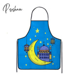 Ramadan Decoration Baking Anti-Hot Oven Pat Gloves Mat Eid Mubarak Kitchen Aprons For Party Islamic