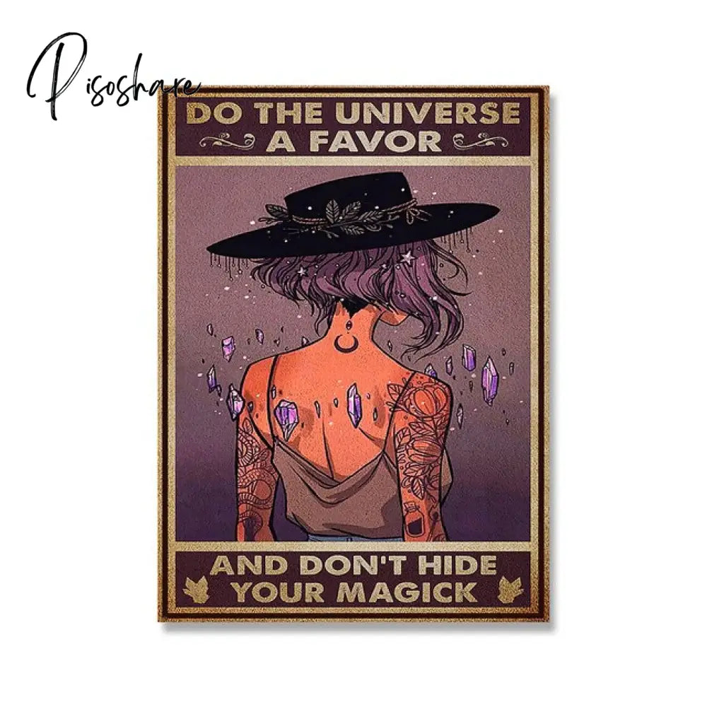 Retro Halloween Posters In A World Full Of Princess Be Witch Canvas Painting Vintage Wall Pictures