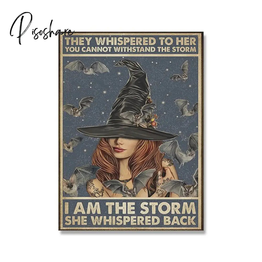 Retro Halloween Posters In A World Full Of Princess Be Witch Canvas Painting Vintage Wall Pictures