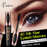 Rimel Vibely 4D Mascara Effet Faux Cils Waterproof Extra Volume Extension Eyelash Curling Last Lash