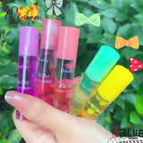 Rolling Transparent Fruit Lip Gloss Plumping Jelly Liquid Lipstick Long Lasting Moisturizing
