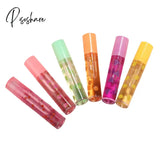 Rolling Transparent Fruit Lip Gloss Plumping Jelly Liquid Lipstick Long Lasting Moisturizing