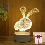 Romantic Love 3D Acrylic Led Lamp For Home Children’s Night Light Table Birthday Party Decor