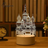 Romantic Love 3D Acrylic Led Lamp For Home Children’s Night Light Table Birthday Party Decor