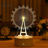 Romantic Love 3D Acrylic Led Lamp For Home Children’s Night Light Table Birthday Party Decor