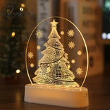 Romantic Love 3D Lamp Heart-Shaped Acrylic Led Night Light Tree Decorative Table Valentine’s Day