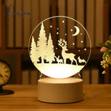 Romantic Love 3D Lamp Heart-Shaped Acrylic Led Night Light Tree Decorative Table Valentine’s Day