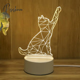 Romantic Love 3D Lamp Heart-Shaped Acrylic Led Night Light Tree Decorative Table Valentine’s Day