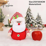 Santa Velvet Gift Bags Christmas Apple Candy Bag Decorations For Home Navidad Noel Xmas Ornaments