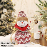 Santa Velvet Gift Bags Christmas Apple Candy Bag Decorations For Home Navidad Noel Xmas Ornaments