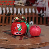 Santa Velvet Gift Bags Christmas Apple Candy Bag Decorations For Home Navidad Noel Xmas Ornaments