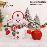 Santa Velvet Gift Bags Christmas Apple Candy Bag Decorations For Home Navidad Noel Xmas Ornaments