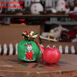 Santa Velvet Gift Bags Christmas Apple Candy Bag Decorations For Home Navidad Noel Xmas Ornaments