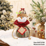 Santa Velvet Gift Bags Christmas Apple Candy Bag Decorations For Home Navidad Noel Xmas Ornaments