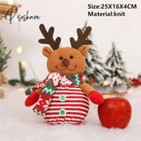 Santa Velvet Gift Bags Christmas Apple Candy Bag Decorations For Home Navidad Noel Xmas Ornaments