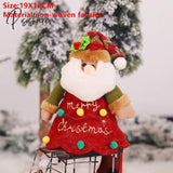 Santa Velvet Gift Bags Christmas Apple Candy Bag Decorations For Home Navidad Noel Xmas Ornaments