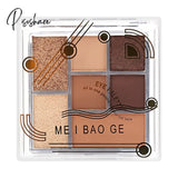 Seven-Color Rose Pink Color Eyeshadow Palette Pearly Matte Glitter Pallete Shiny Earth Eye Shadow