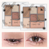 Seven-Color Rose Pink Color Eyeshadow Palette Pearly Matte Glitter Pallete Shiny Earth Eye Shadow